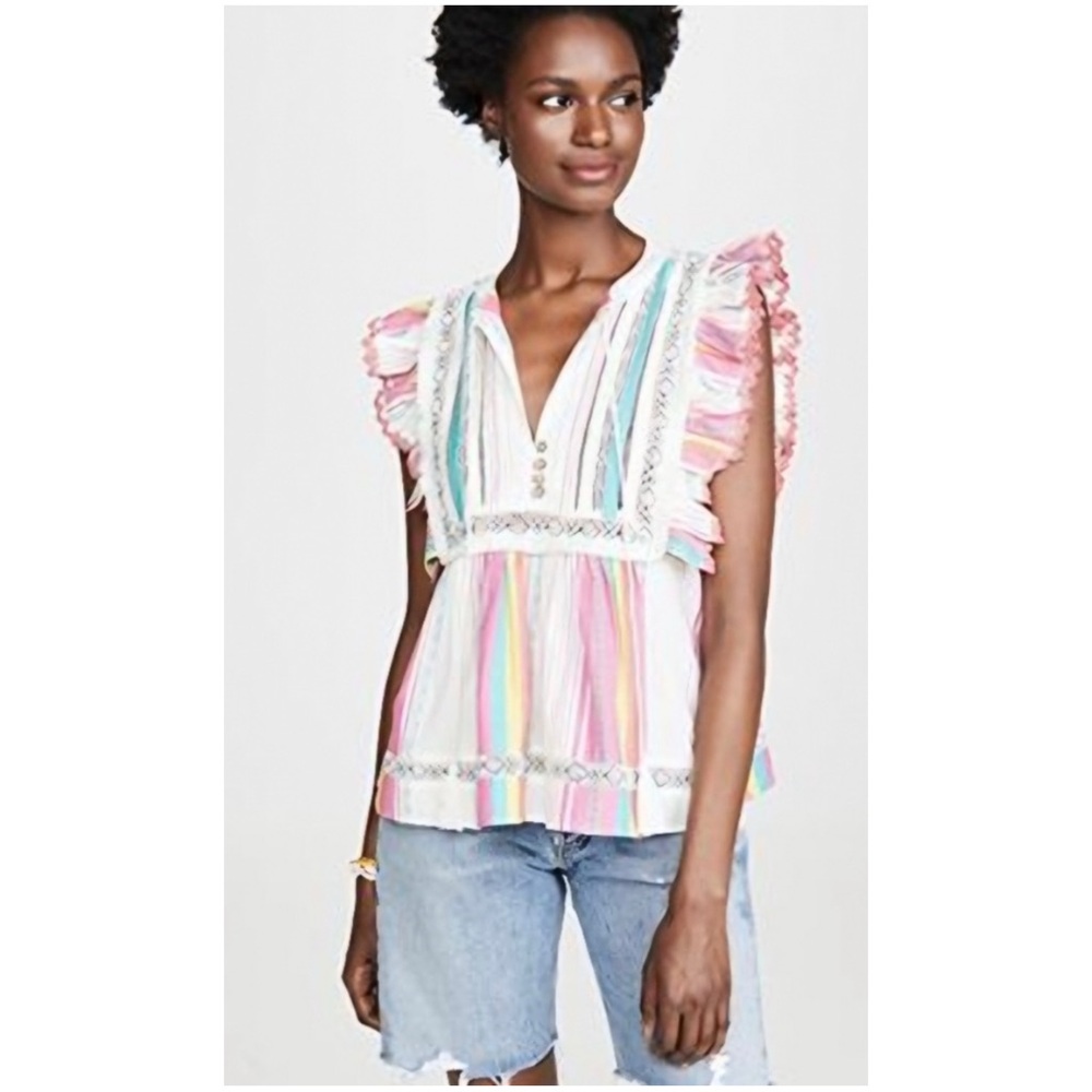 Anthropologie Multicolor Striped Blouse
